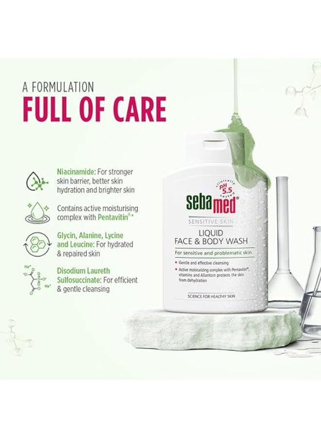 Sebamed Liquid Face & Body Wash 200Ml -Moisturizing Protects The Skin From Dehydration - Image 2